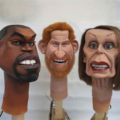 spitting image puppet.